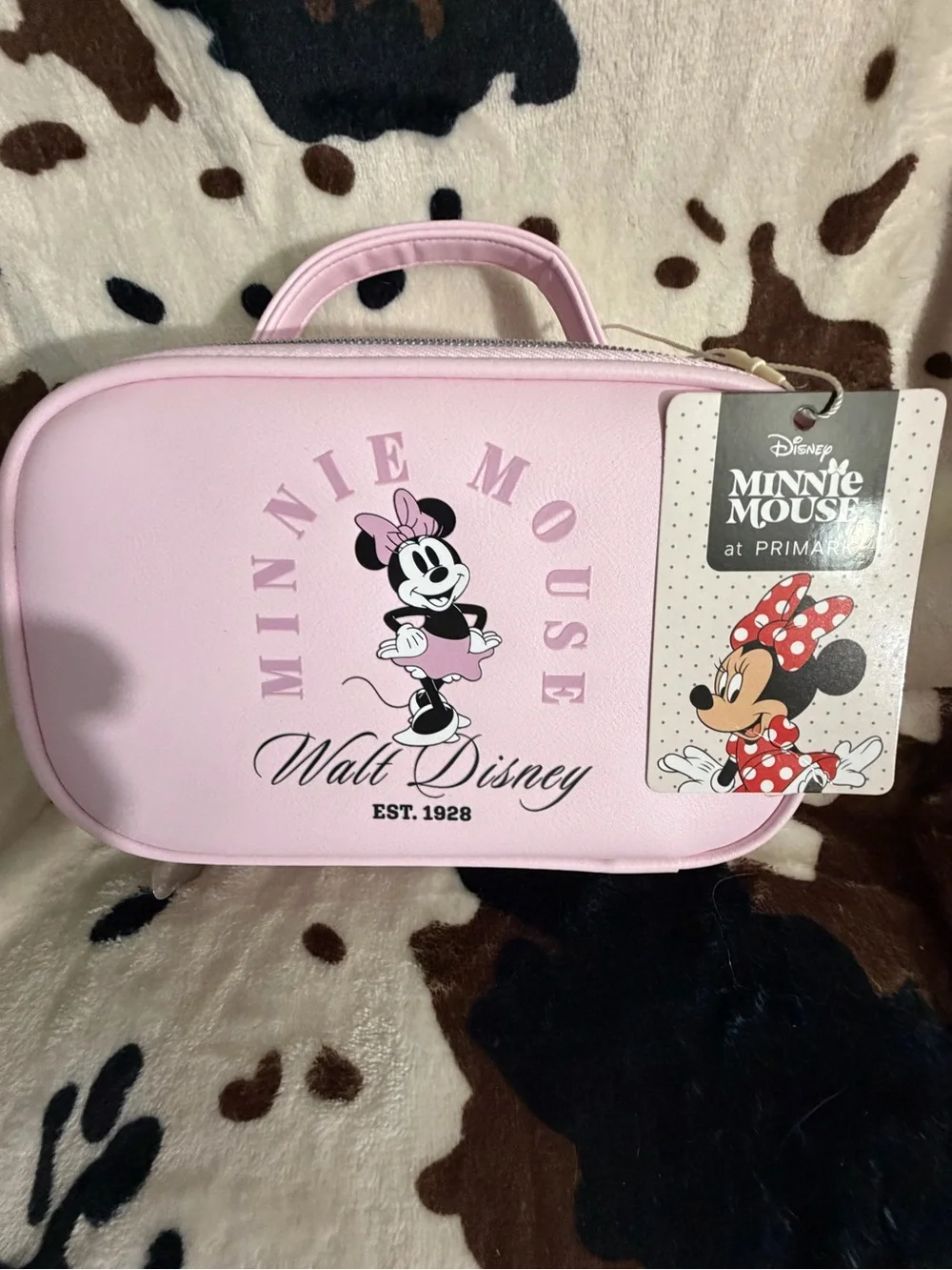 Primark Pink Minnie Mouse Cosmetic Case with Handle